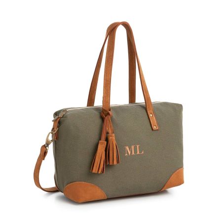 Bolso  Verde Gala Símil Ante