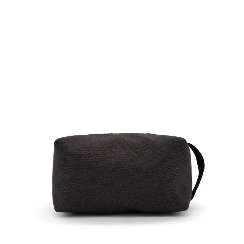 Neceser Camel-Beige Lona Negro