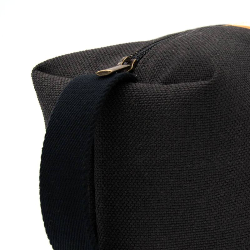 Neceser Camel-Beige Lona Negro