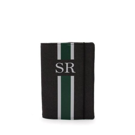Libreta Verde-Gris Lona Negro 2