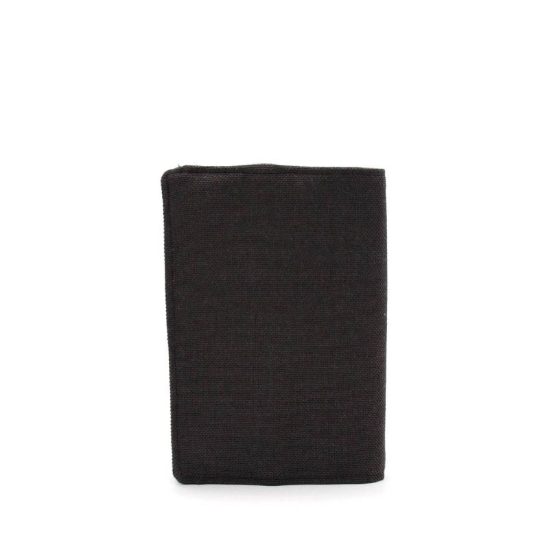 Libreta Verde-Gris Lona Negro