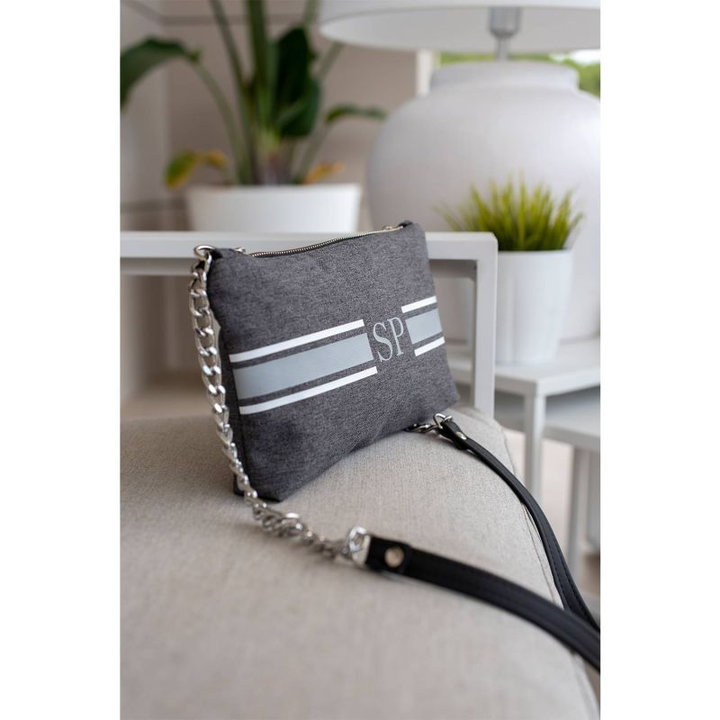 Bolso Bandolera Gris Tosca