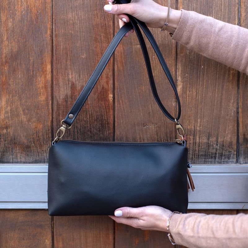 Bolso Bandolera Negro Kenia