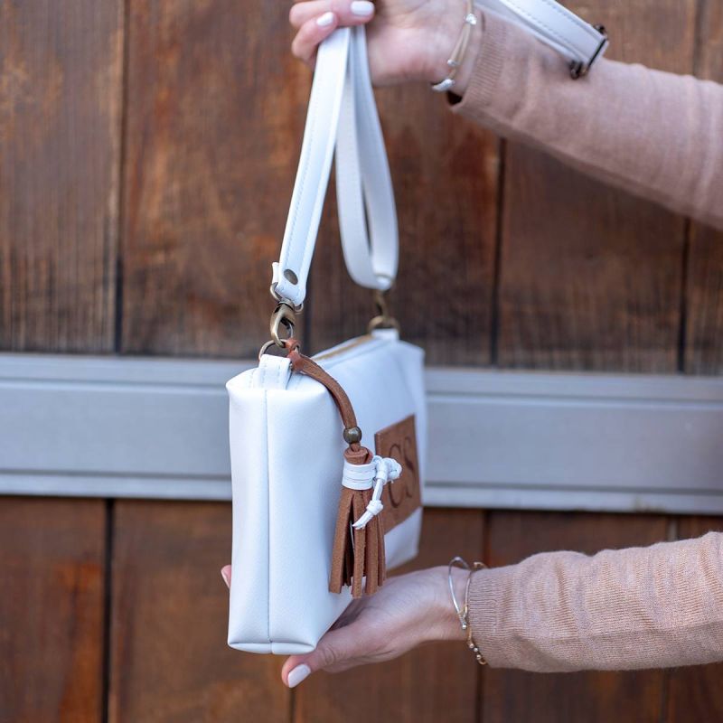 Bolso Bandolera Blanco Kenia