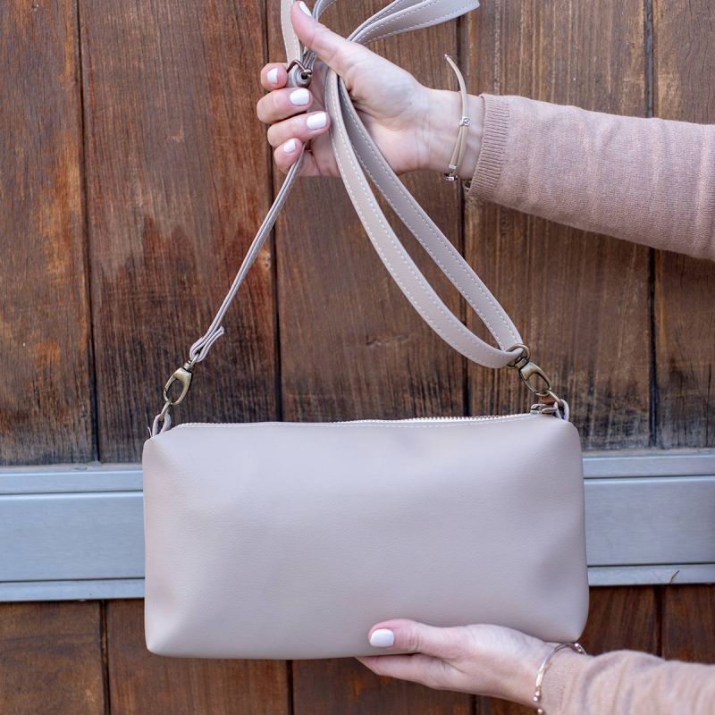 Bolso Bandolera Beige Kenia