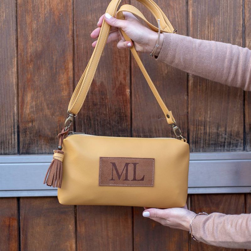 Bolso Bandolera Mostaza Kenia