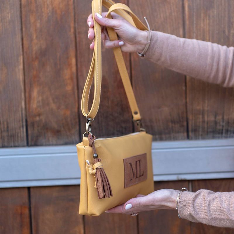 Bolso Bandolera Mostaza Kenia