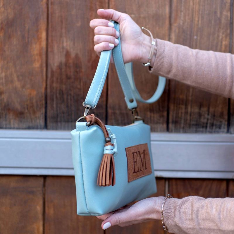 Bolso Bandolera Verde Agua Kenia