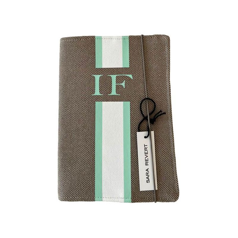 Libreta turquesa y Blanca Lona Camel