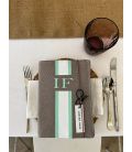 Libreta turquesa y Blanca Lona Camel