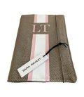 Libreta Rosa-Blanca Lona Camel