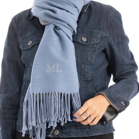 Pashmina Azul Celeste 2