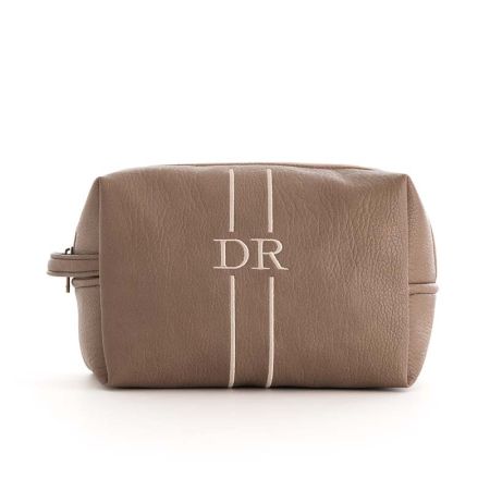 Neceser Bordado Beige Cuneo