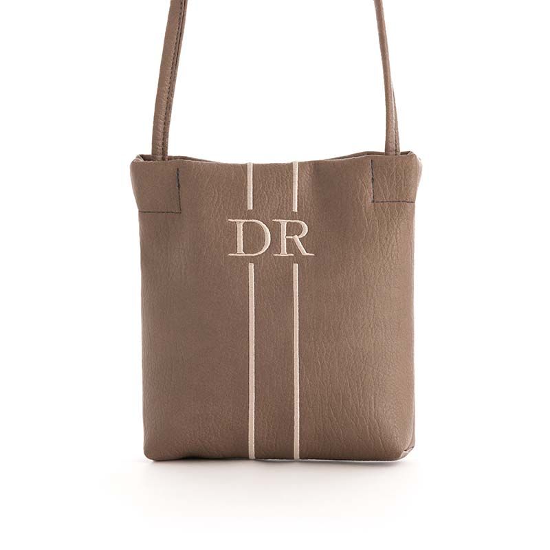Bolso mini bordado Beige Cuneo