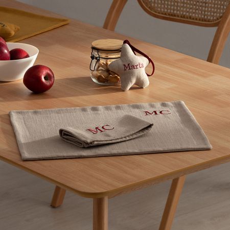 Servilleta Beige Linnen
