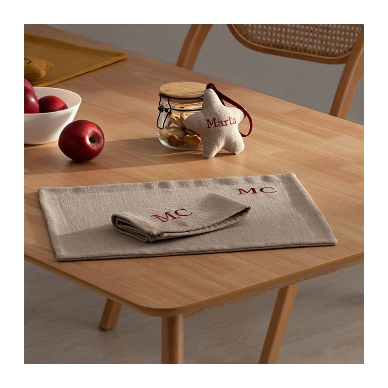 Servilleta Beige Linnen