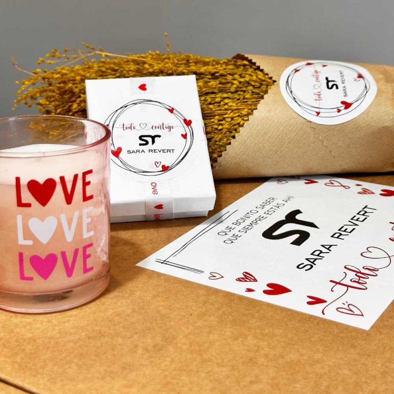 Vela LOVE San Valentín