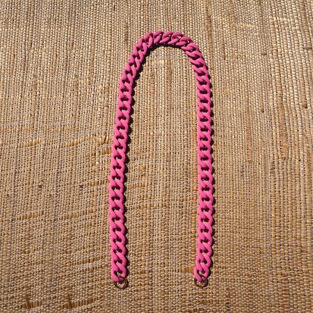 Cadena eslabones fucsia