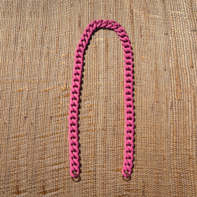 Cadena eslabones fucsia