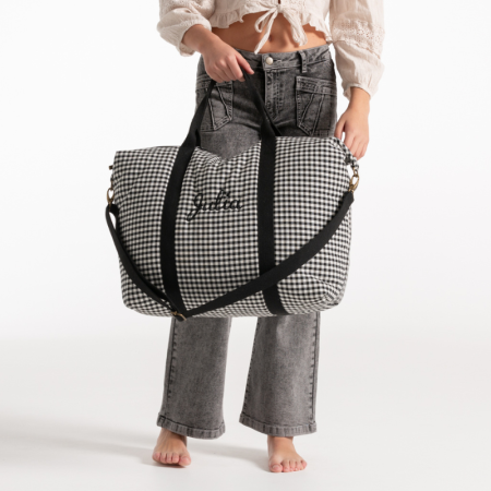 Bolsa de Viaje Negra Vichy 2