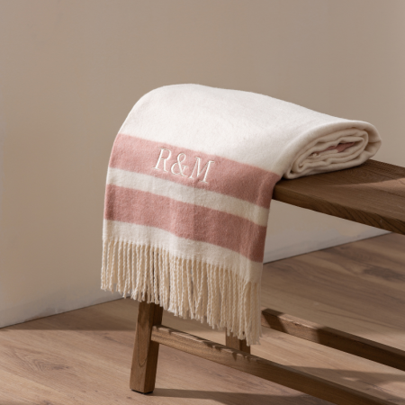 Plaid Rayas Rosa