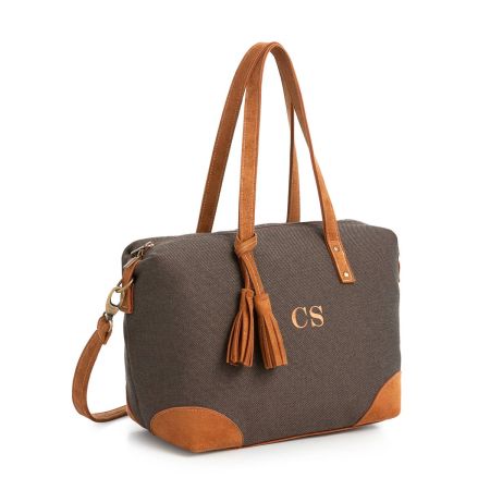 Bolso  Marrón Gala Símil Ante
